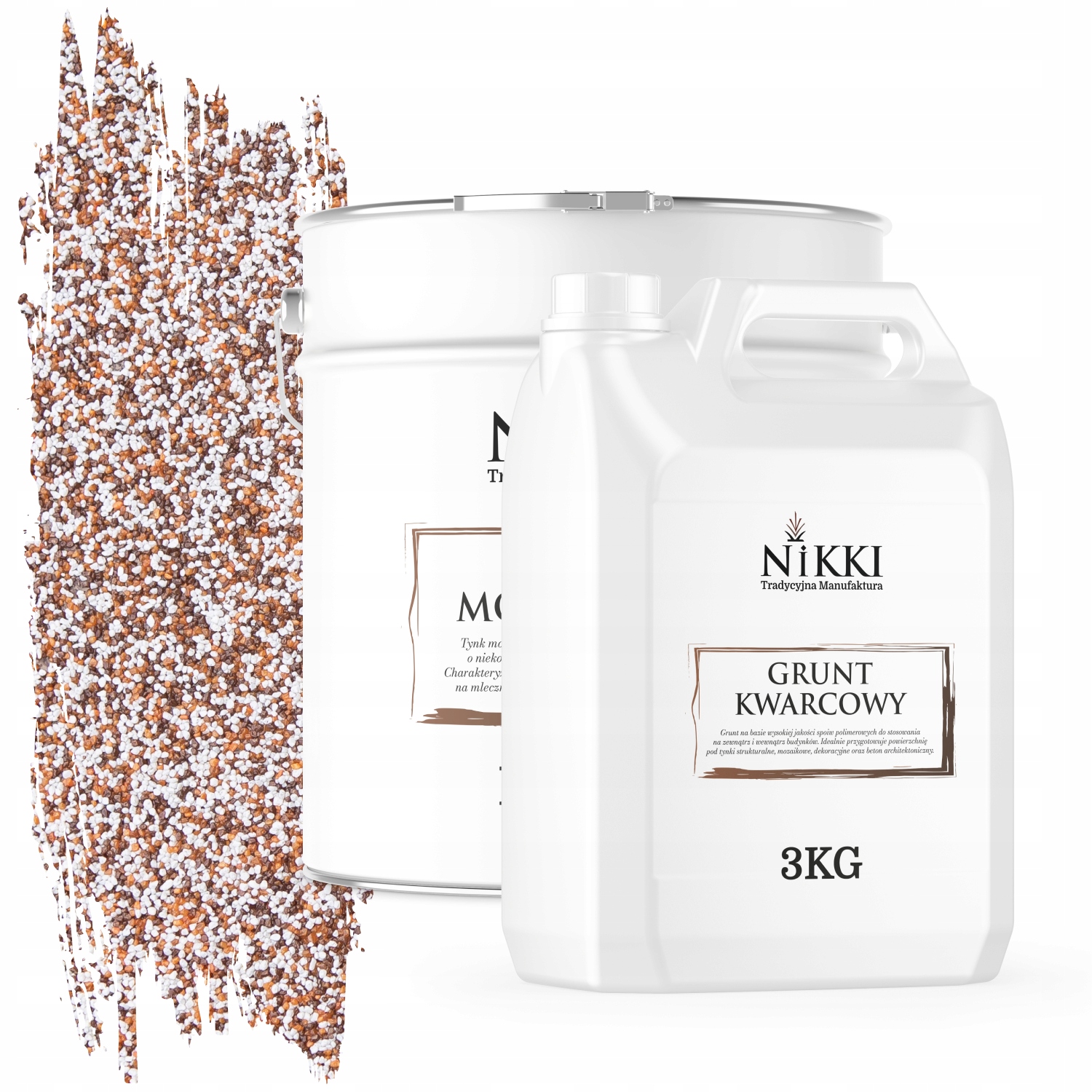 Mozaiková Živicová Omietka Hnedo-rudy M61 Ozdobná Sada 12,5KG Základný Náter