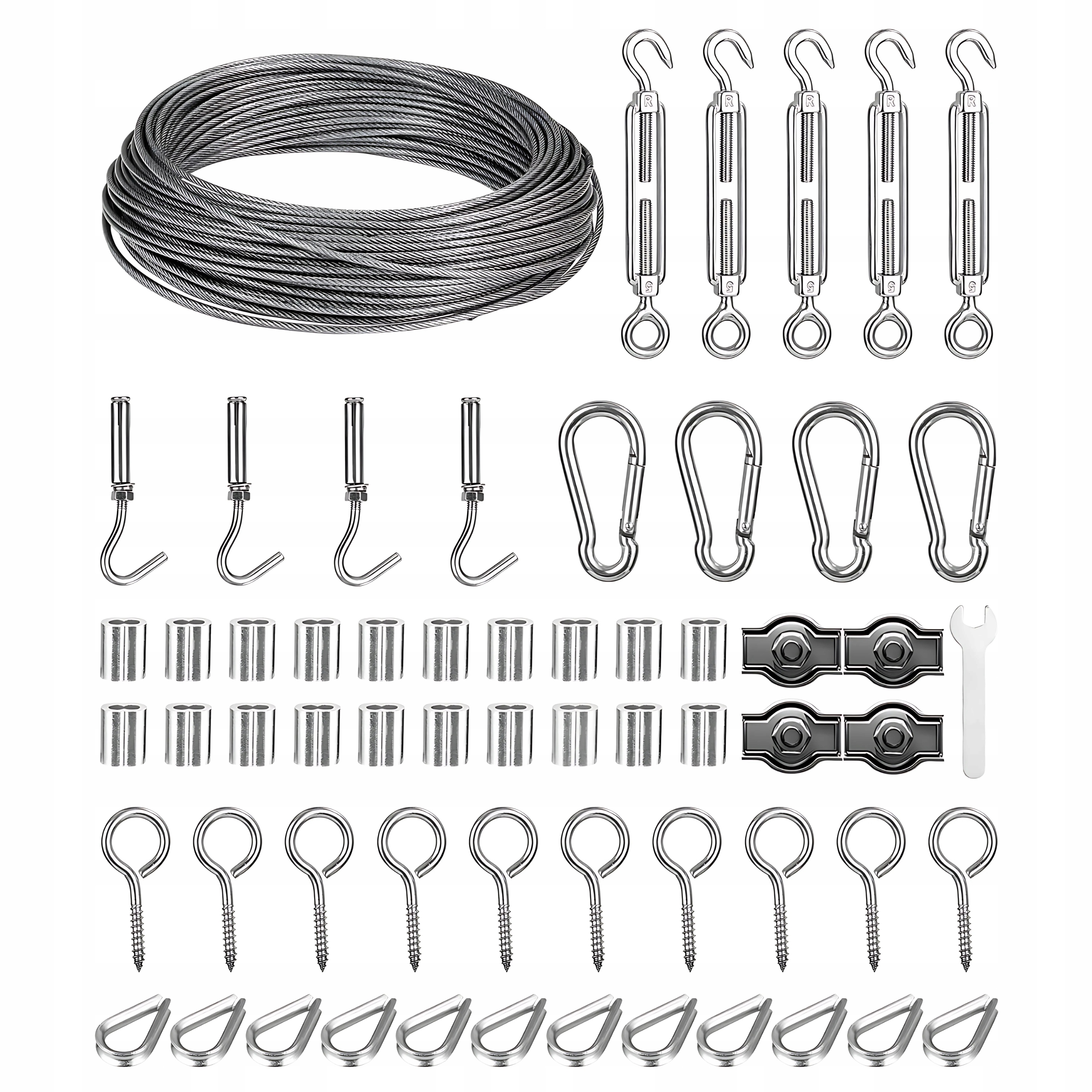 Levně Ocelové Lanko 30 M 2 MM Potažené Pvc Pro Rostliny Určené K Praní V Zahradě