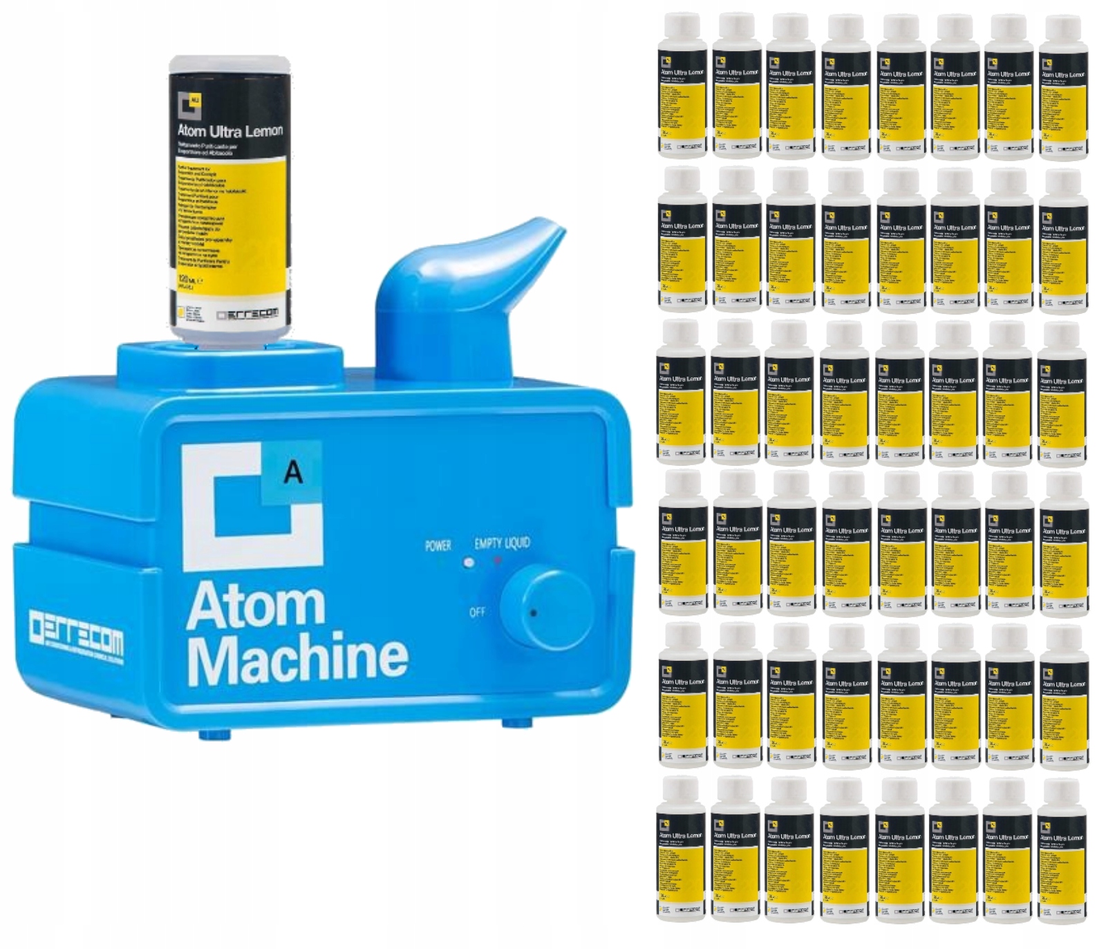 Atom Machine zariadenie na čistenie klimatizácie 48x tekutina Ultra Lemon