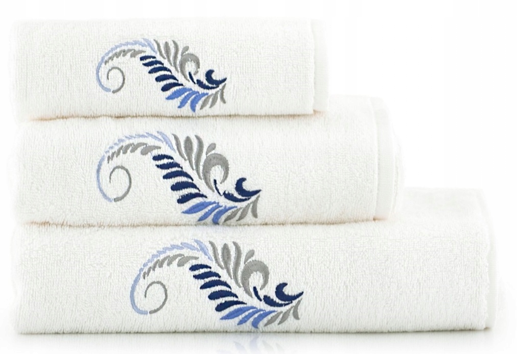 ZWOLTEX ZESTAW KOMPLET 3 RĘCZNIKÓW W PUDEŁKU PIÓRO EAN (GTIN) 5906378150956