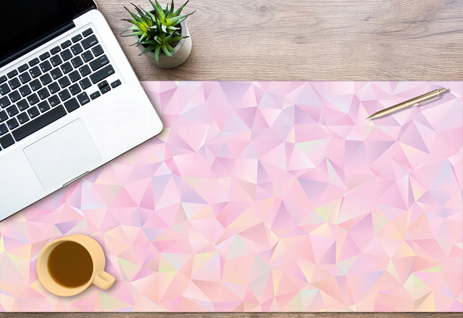 Mata ochronna na biurko 120x60 Rózowa Abstrakcja Marka matoMAT