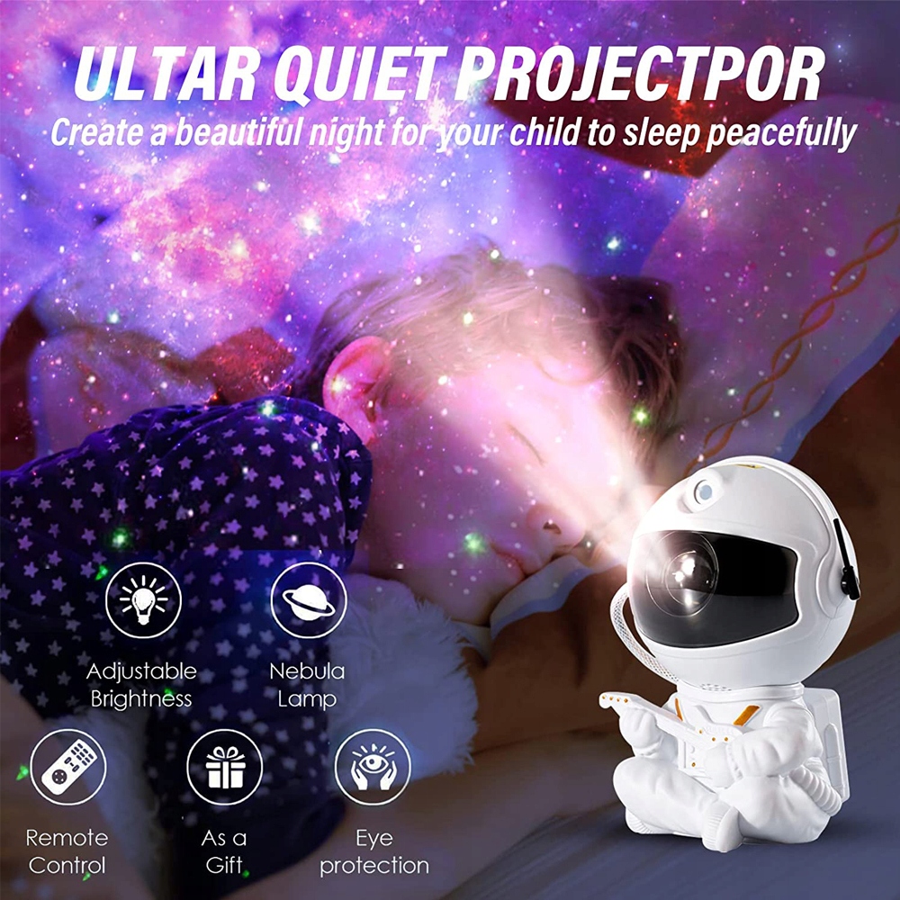 Astronaut Projektor Nachtlicht - Spacebuddy Sternenhimmel Galaxy Light avec  télécommande et minuterie, projecteur Galaxy pour enfants - Petit