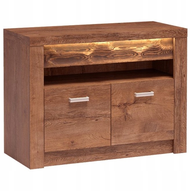 Mała SZAFKA RTV STOLIK TV 96 cm INDIANAPOLIS I-10 JESION JASNY