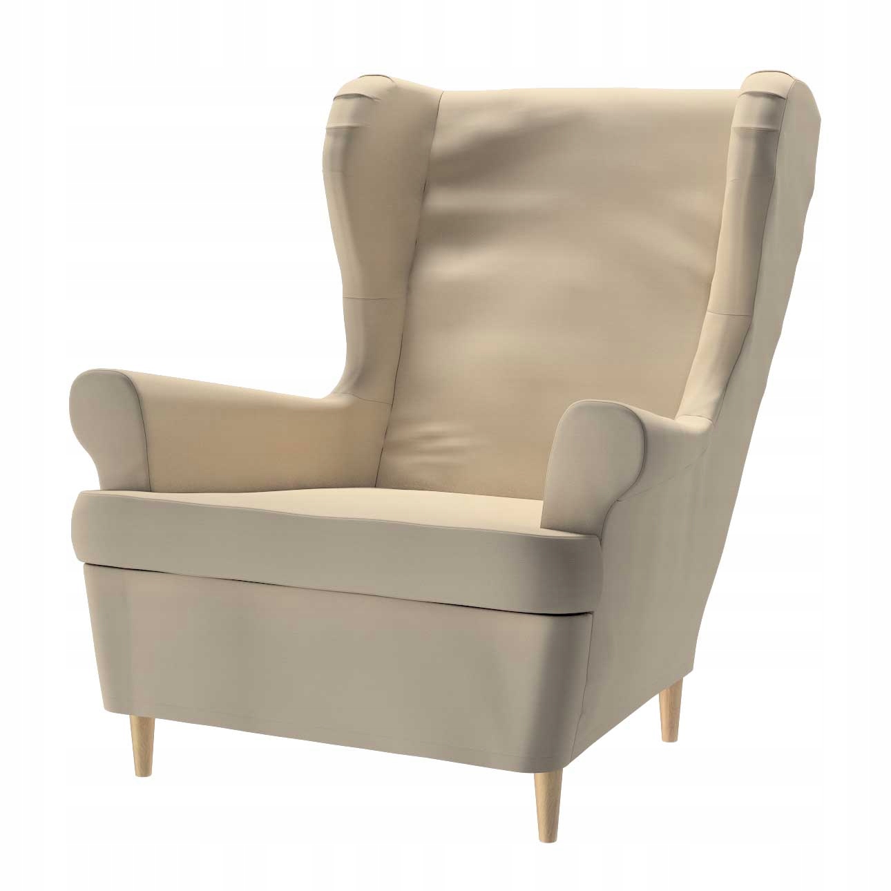 Dekoria Poťah na kreslo Strandmon Ikea hnedý