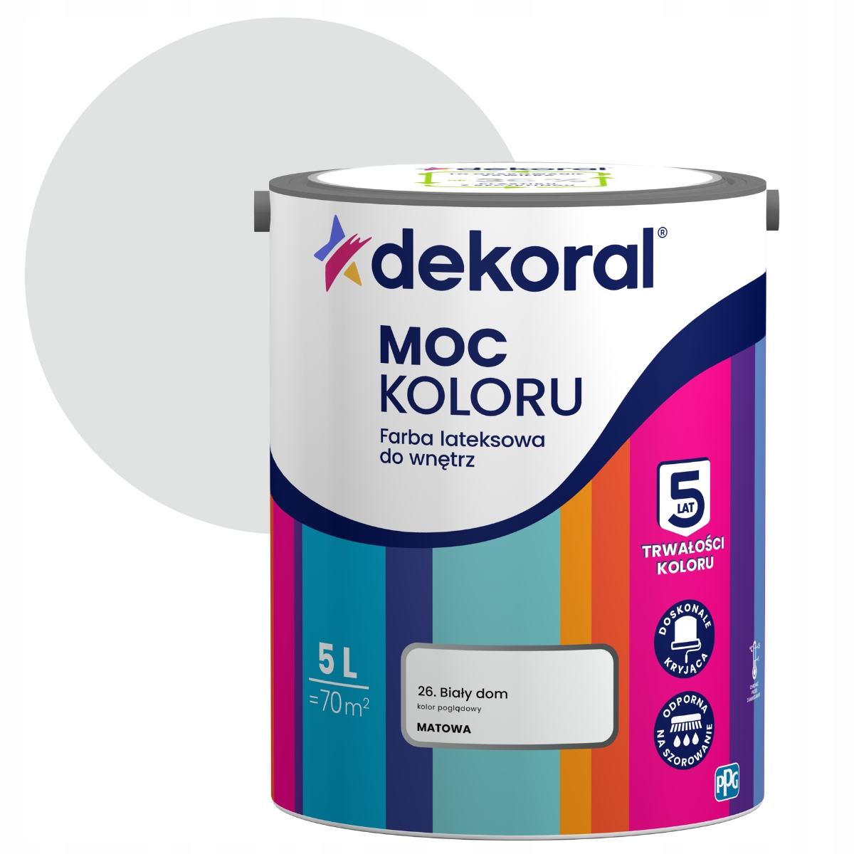 Dekoral Síla barvy Barva 5L Bílý dům