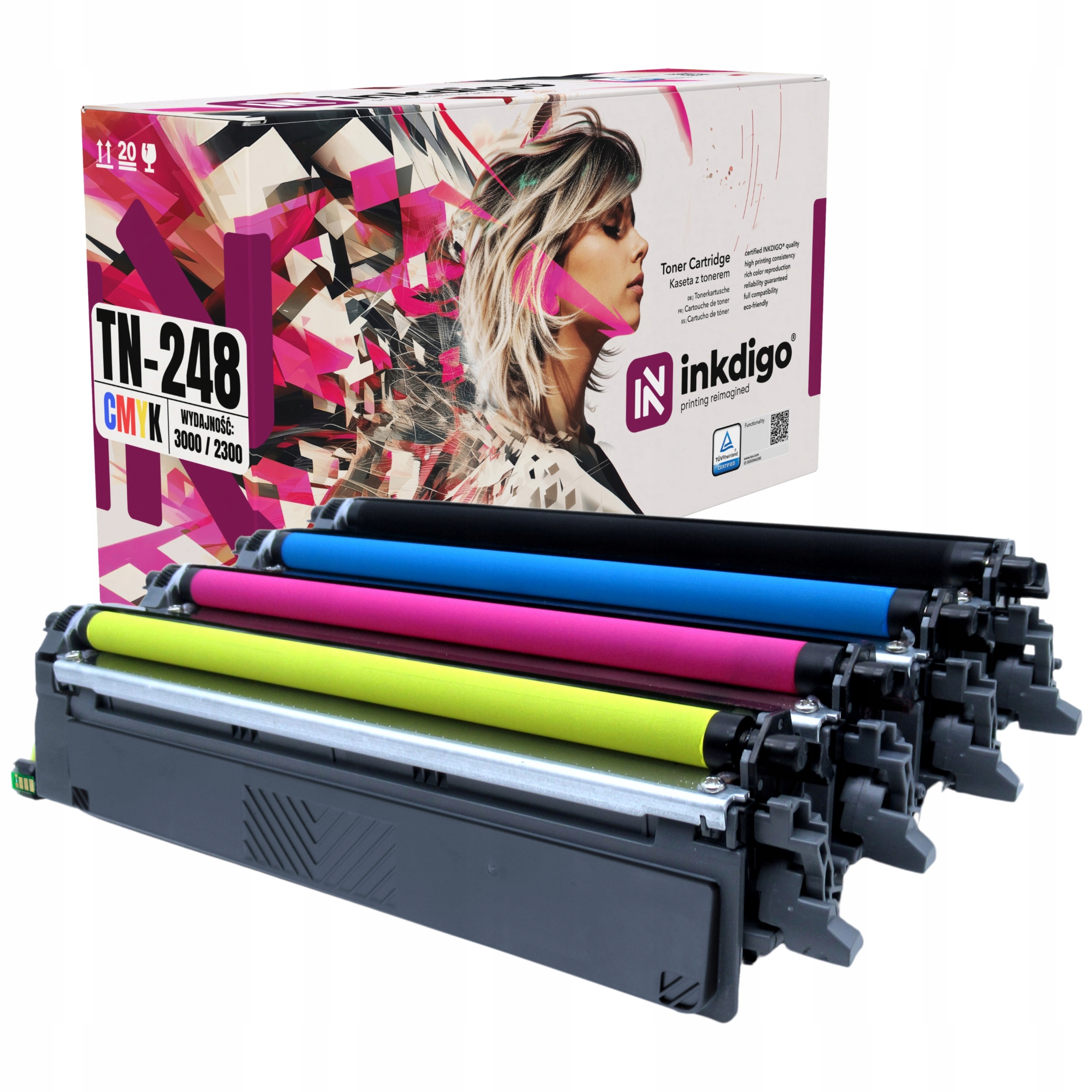 TN248 XL Tonery Zamienne Do Drukarki Brother DCP-L3520CDW MFC-L3760CDW