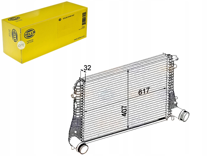 HELLA INTERCOOLER 1K0145803AF 1K0145803AS 1K014580