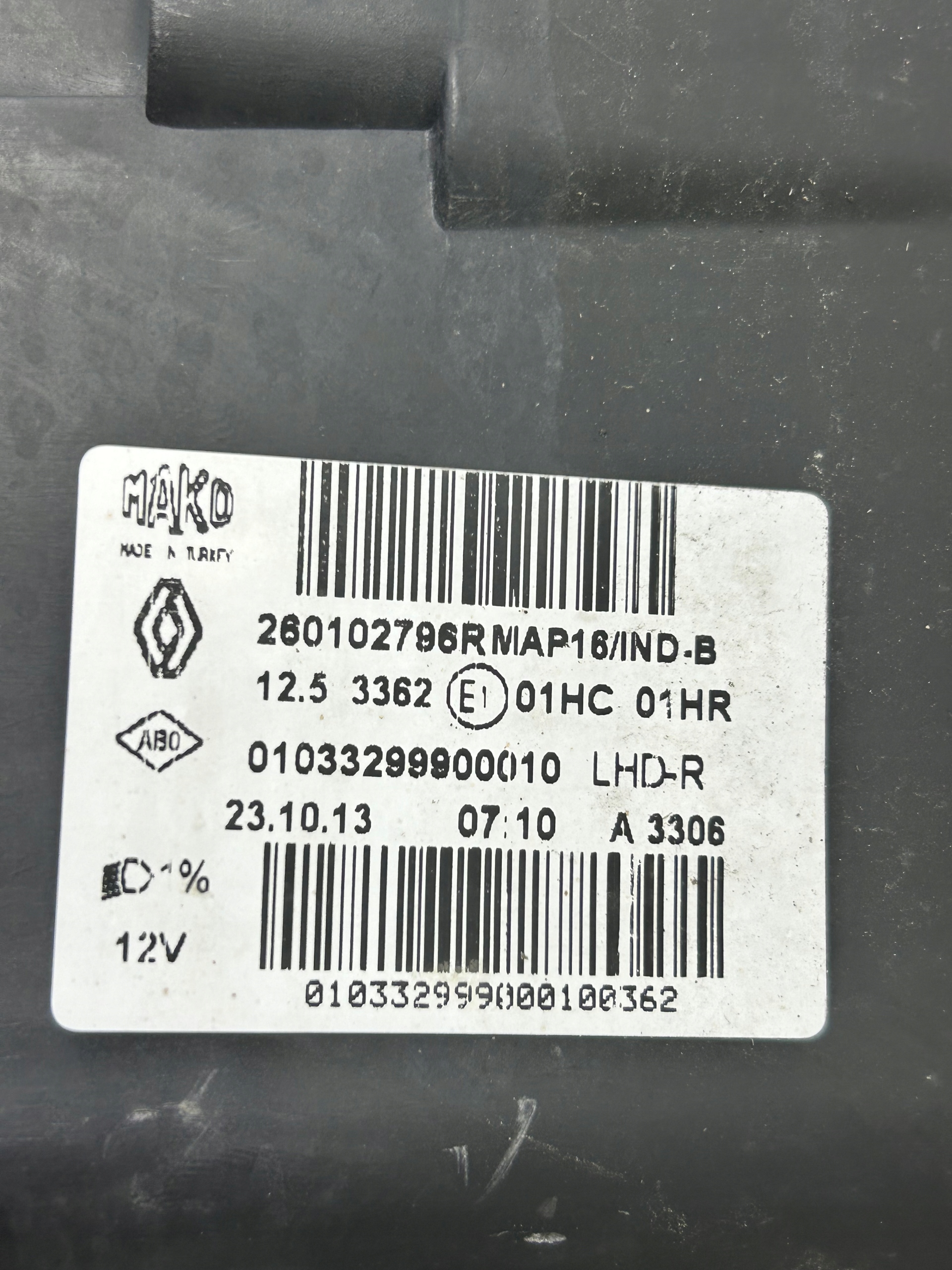 light right REFLEKTOR right front 260102796R RENAULT CLIO IV