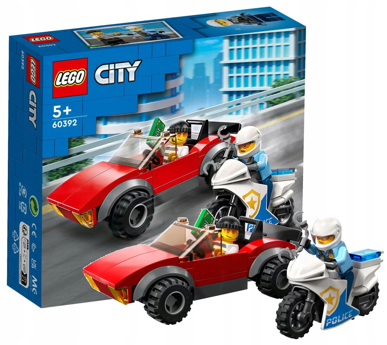 

Lego klocki City 60392 Motocykl policyjny pościg
