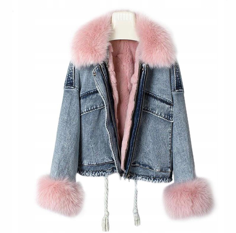 

Kurtka Jeansowa Z Futerkiem Katana Miś Futerkol/xl