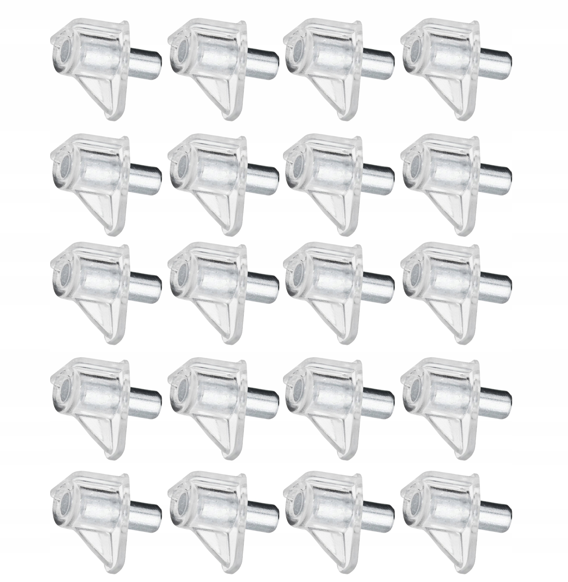 100X PODPÓRKA DO PÓŁKI, PODPÓRKA WSPORNIK PÓŁKI, PRZEZROCZYSTY UCHWYT