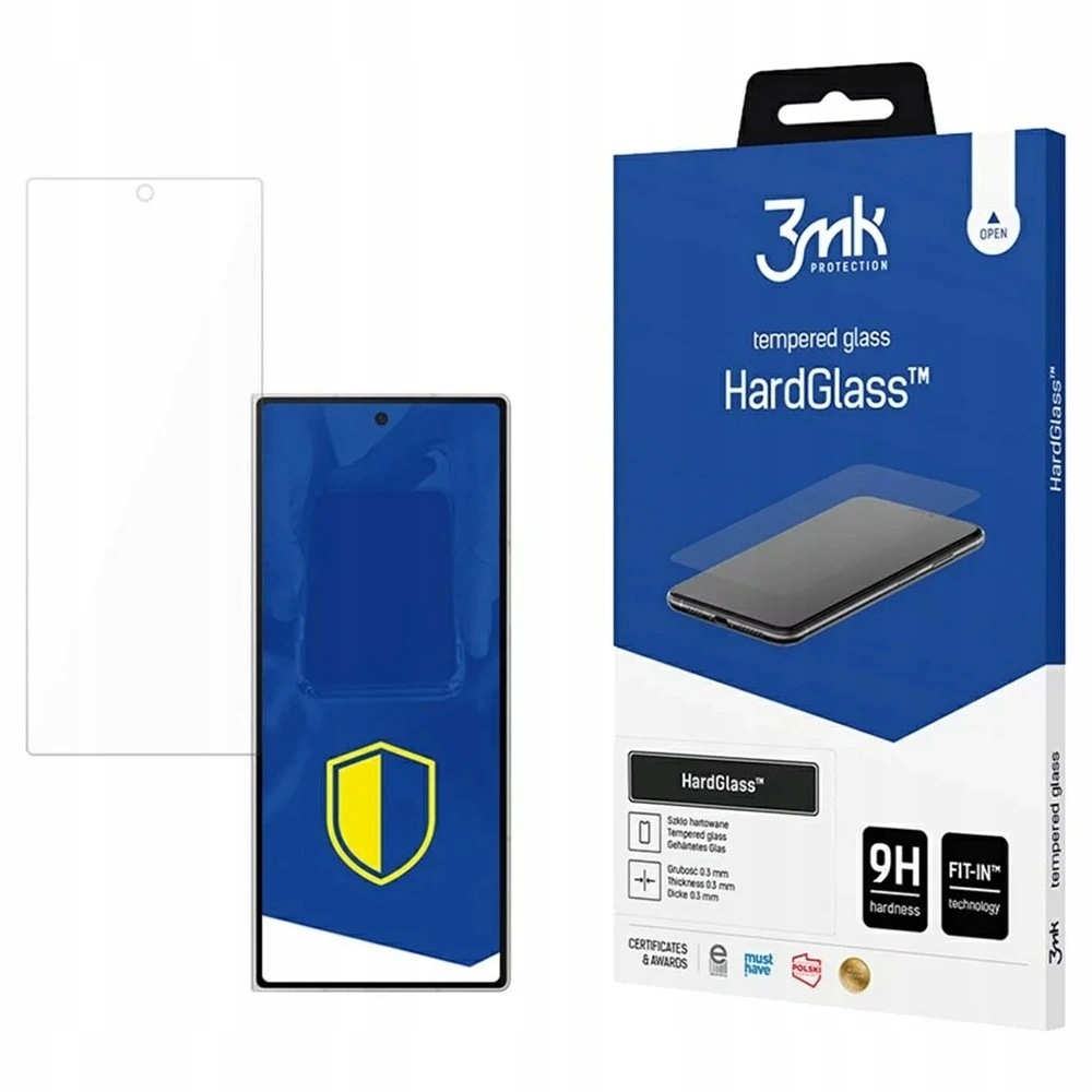3mk HardGlass szkło ochronne na Samsung Galaxy Z Fold7 przezroczyste