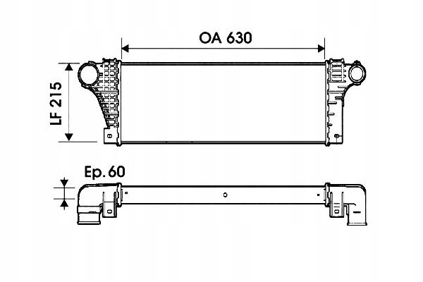 VALEO INTERCOOLER IVECO DAILY II 35-10 (12974212.