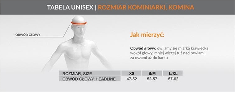 BRUBECK CHUSTA BANDANA KOMIN OCHRONA TWARZY L/XL Materiał dominujący syntetyk