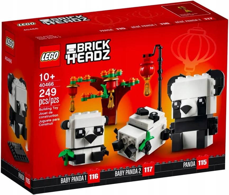 Lego 40466 Brickheadz Pandy Na Chiński Rok