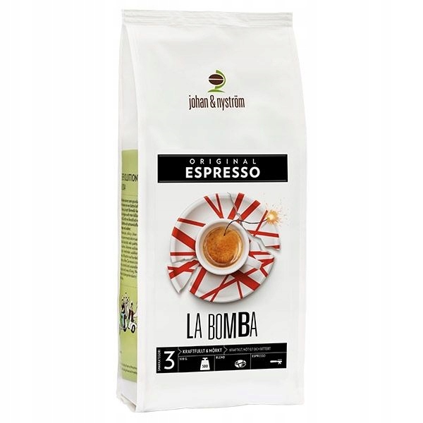 Káva zrnková směs Johan & Nystrom La Bomba Espresso 500 g