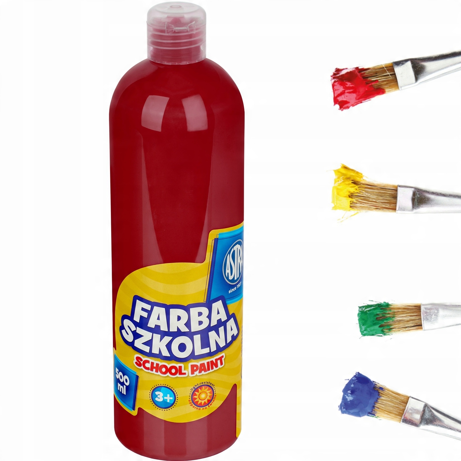 

Astra Farba Szkolna Plakatowa 500ml ciemnoczerwona