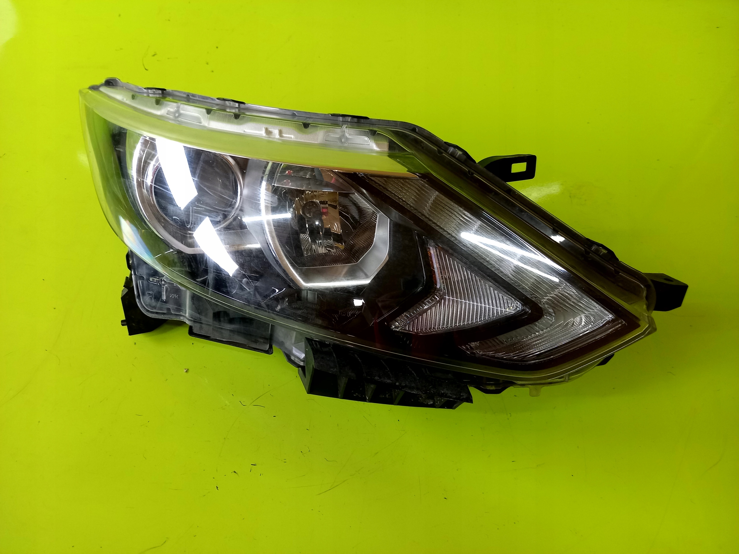 Фара линза led правый перед pp europa nissan qashqai ii j11 14r