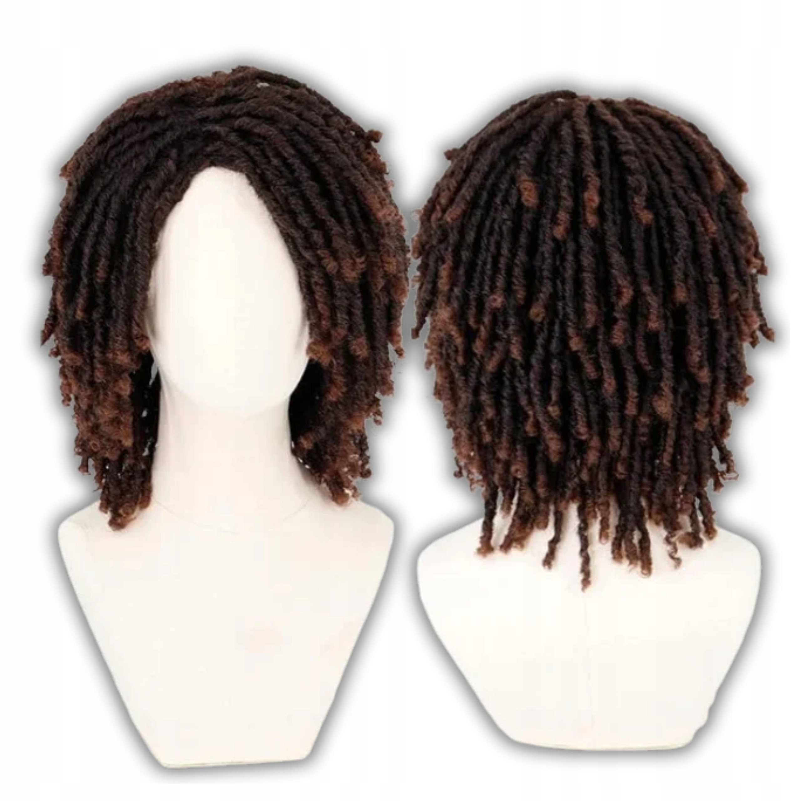 Peruka afro dreadloki faux locs syntetyczna warkocze 30cm damska