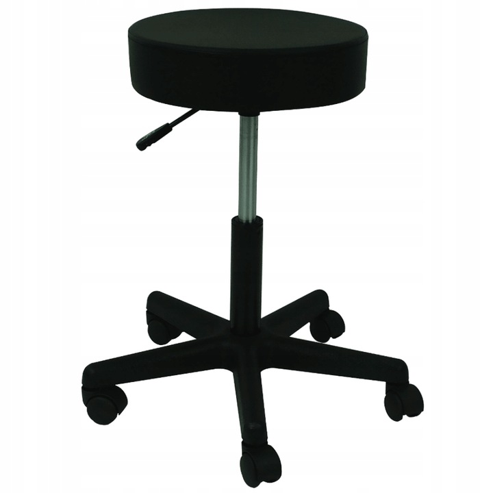 Kosmetická stolička pro kadeřnictví Spa Hoker Mobilní černá Eko-kůže