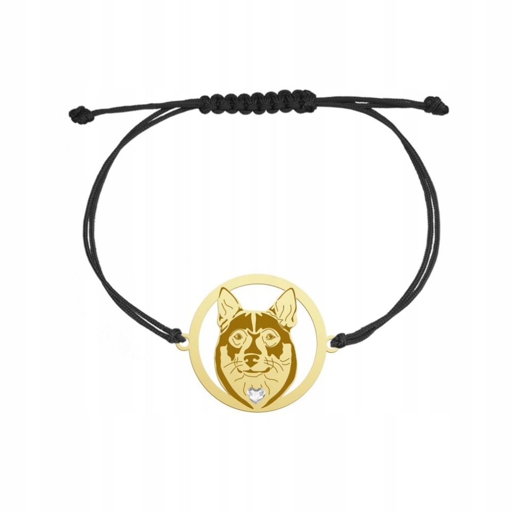 Zlatý náramek ze švédského Vallhunda Stříbro 925 Šňůra Gravírování Bonus