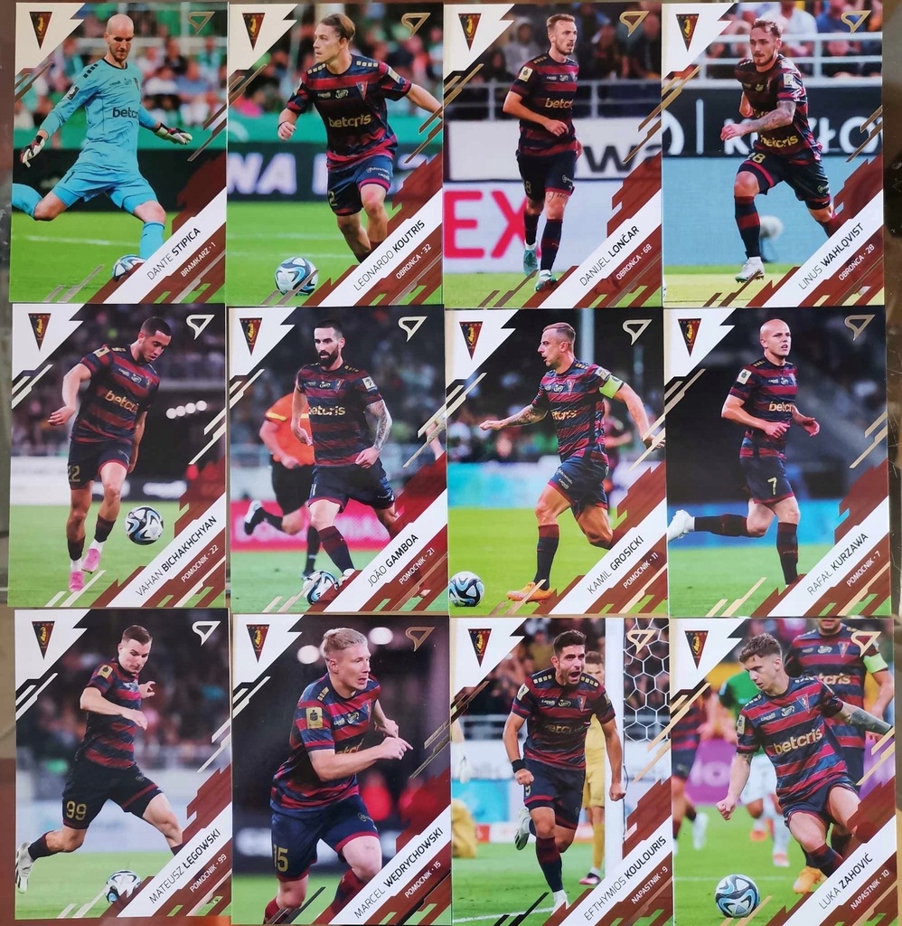 EKSTRAKLASA 2023/24 SPORTZOO SERIA 1 KOMPLET Pogoń Szczecin 12 KART