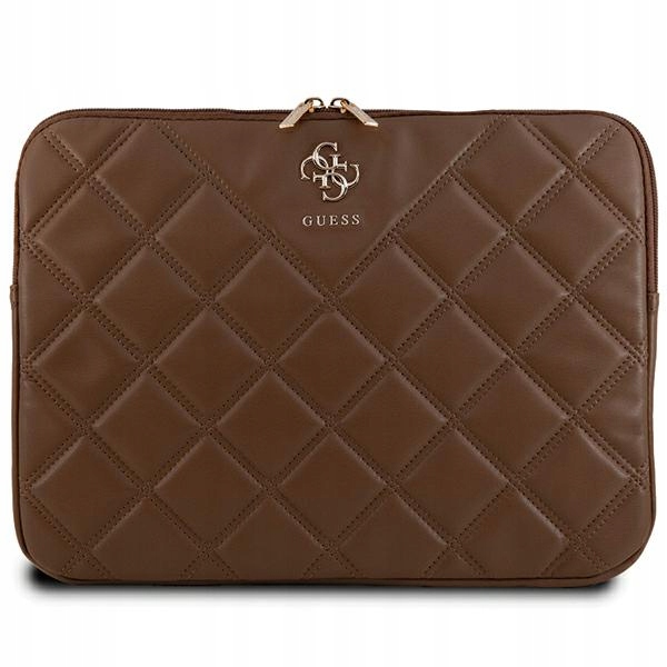 Guess Sleeve GUCS14ZPSQSSGW 14" hnědý/brown Quilted 4G