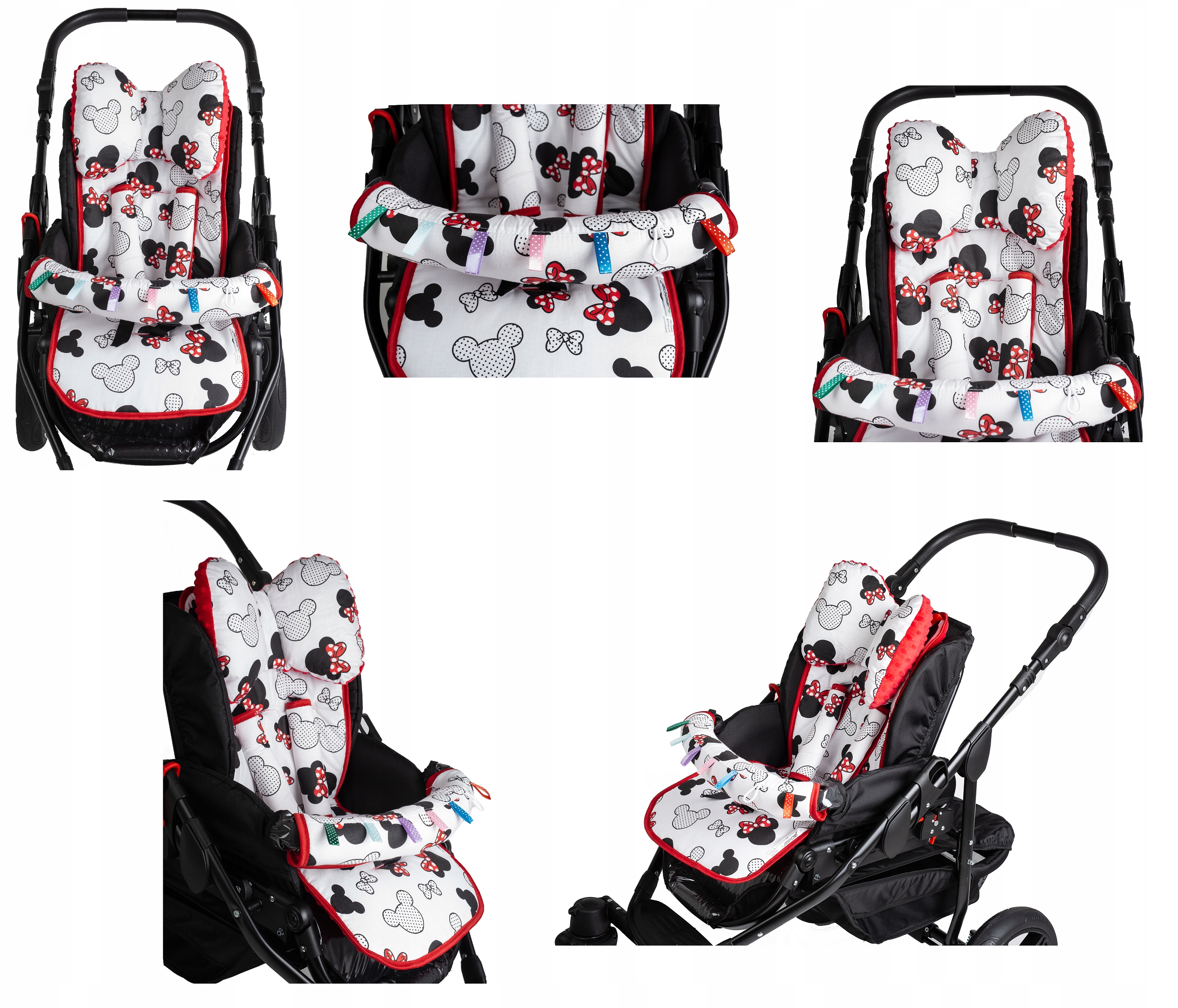 WKŁADKA DO WÓZKA SPACERÓWKI PODUSZKA OSŁONKI ZESTAW 3W1 JACKMAR Marka Jackmar