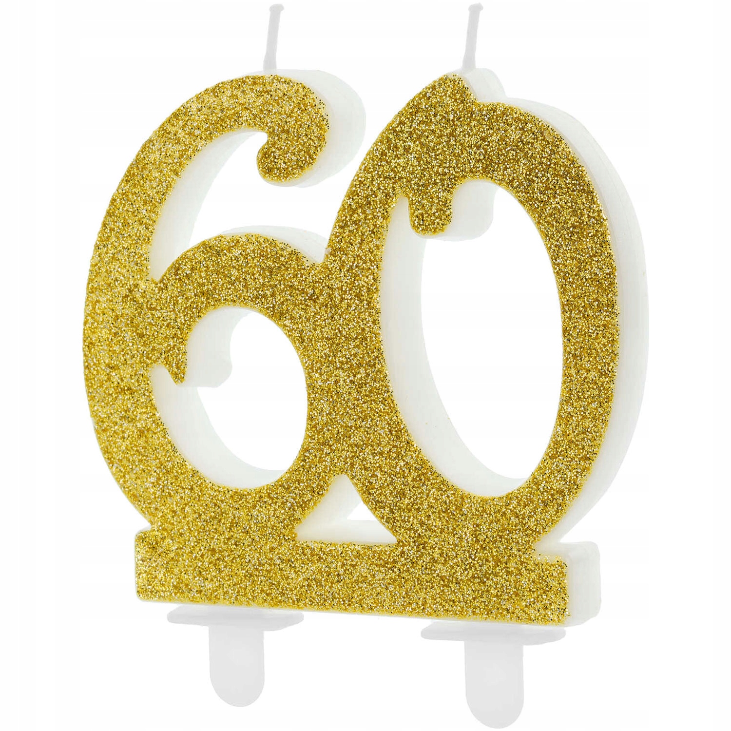 PartyDeco ŚWIECZKA 60 ZŁOTA 7,5 CM SCU5-60-019