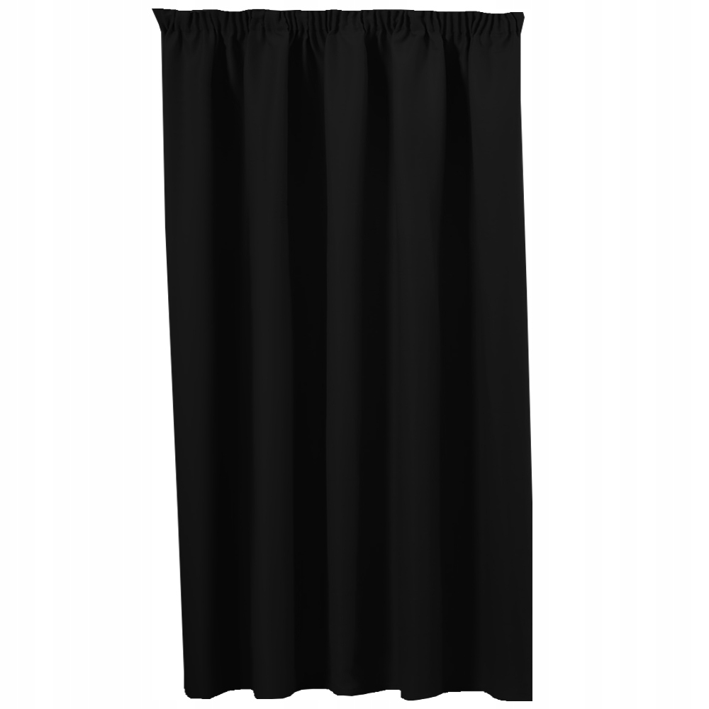 zatemňovací závěs Blackout na pásku 200 x 250 cm, barva Černá
