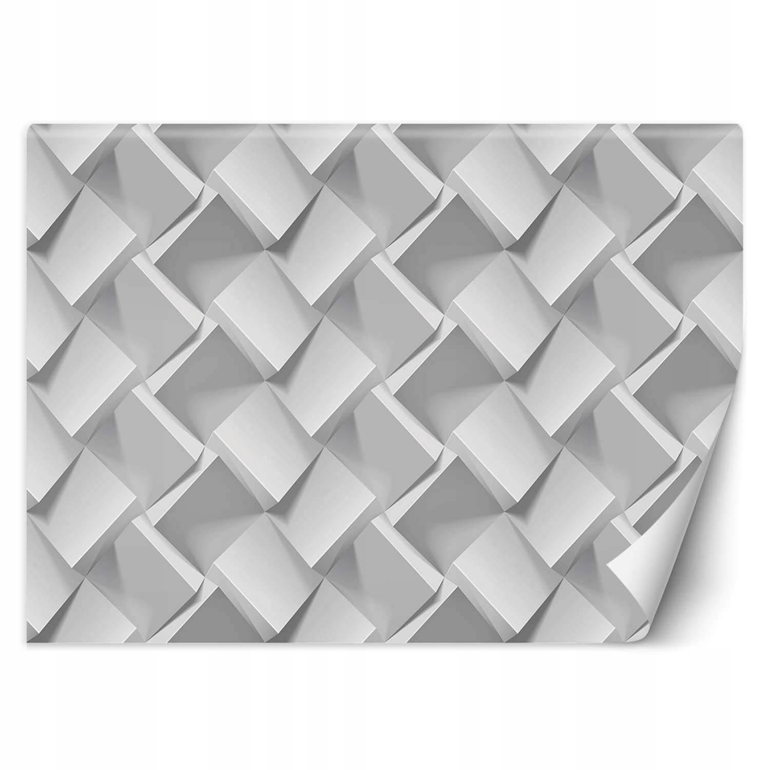 Fototapeta, Šedá 3D Iluze 200x140
