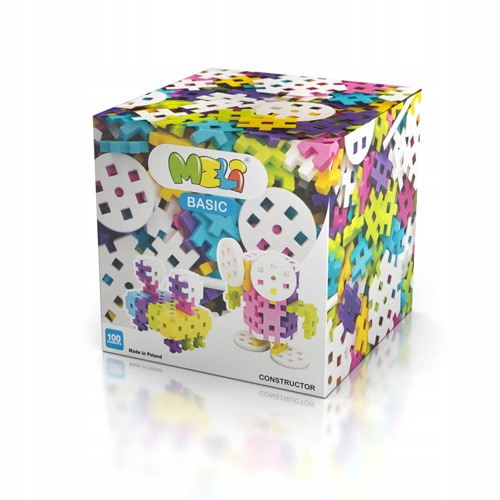 

Mini Wafle Klocki Meli Constructor 100 Pink 50058