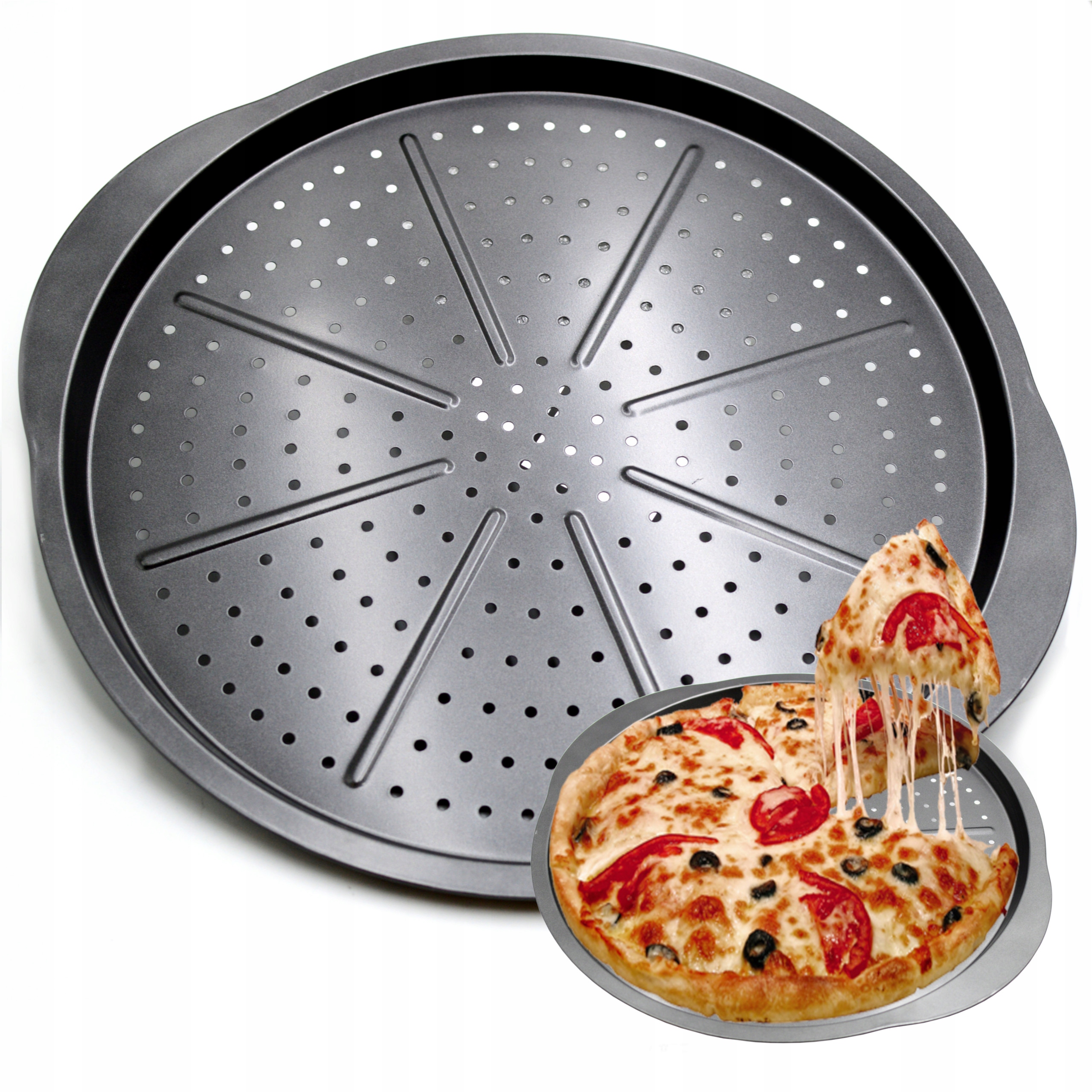 

Blacha Forma Do Pieczenia Pizzy Taca na Pizzę 33cm