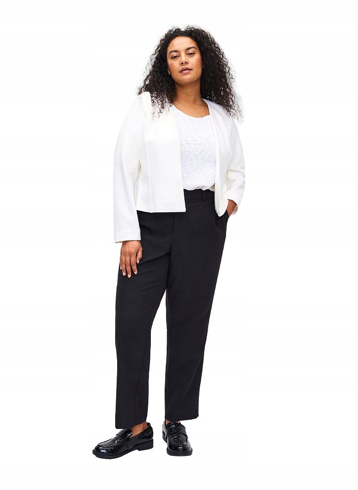 Bolerko Zizzi Elektronická Bílá Sako Přehozová Deka Bolerko 008E 52