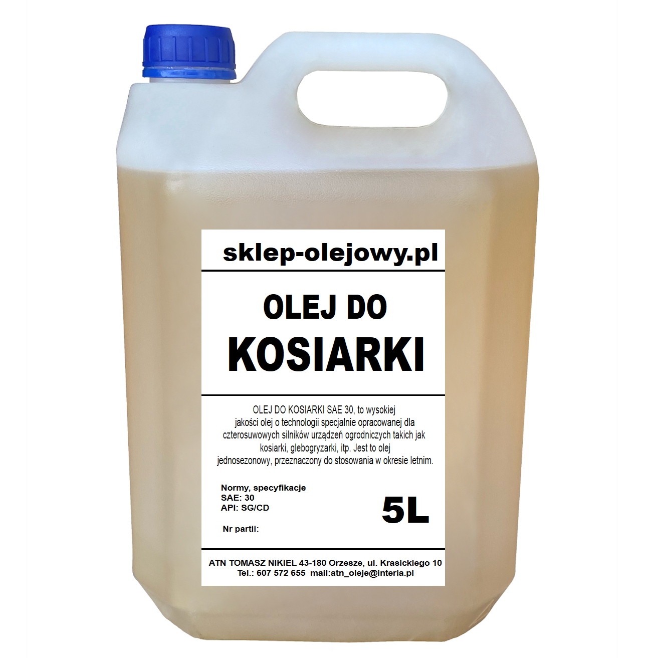 

Olej Do Kosiarki Sae 30 5L