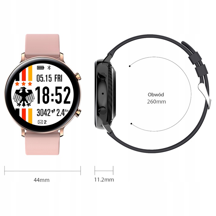 ZEGAREK SMARTWATCH CIŚNIENIOMIERZ EKG IP68 ROZMOWY Funkcje inne