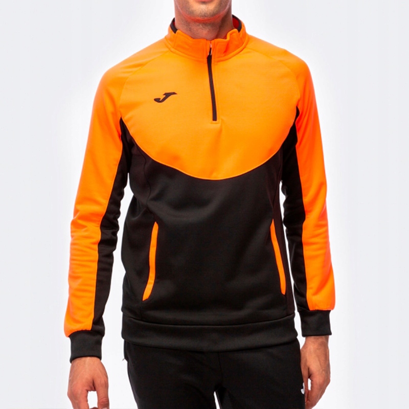 Bluza treningowa Joma Essential 101102.120 czarno-pomarańczowa r. L