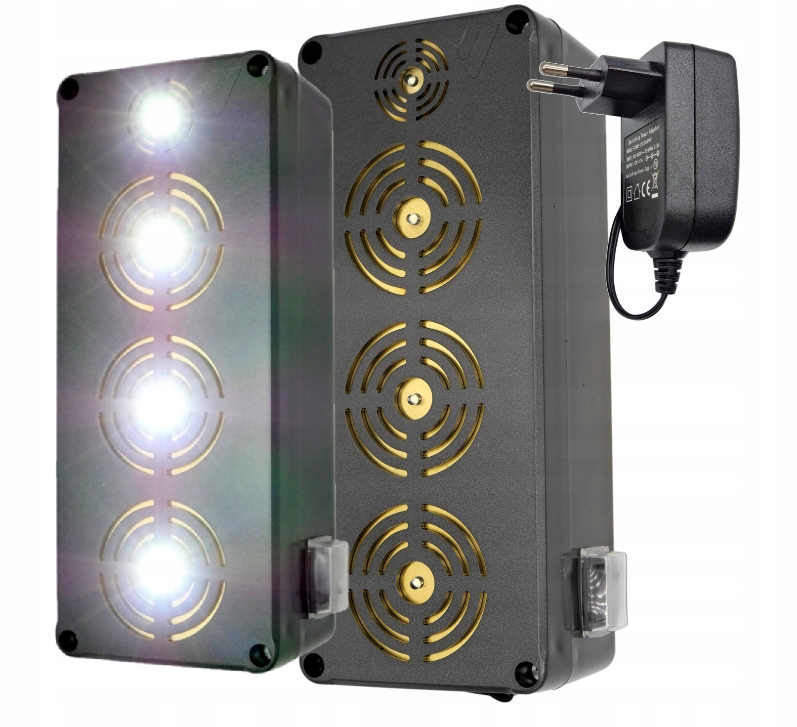 Vodotěsný, ultrazvukový odpuzovač na kuny, myši,potkany Viano OD16 King Led