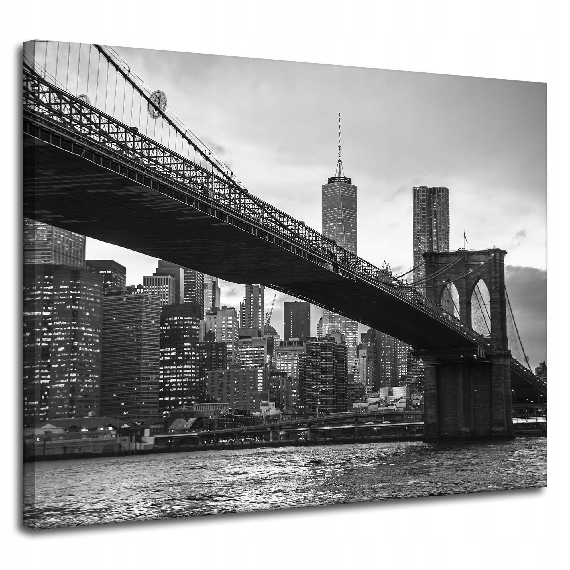 Obraz Canvas Architektura Manhattan černobílý 100x80 cm