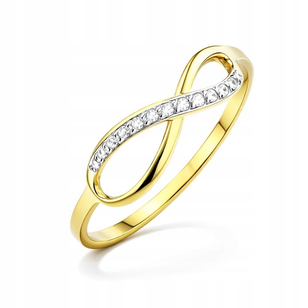 Prstýnek 585 Nekonečno S Zirkony Infinity VEL.19
