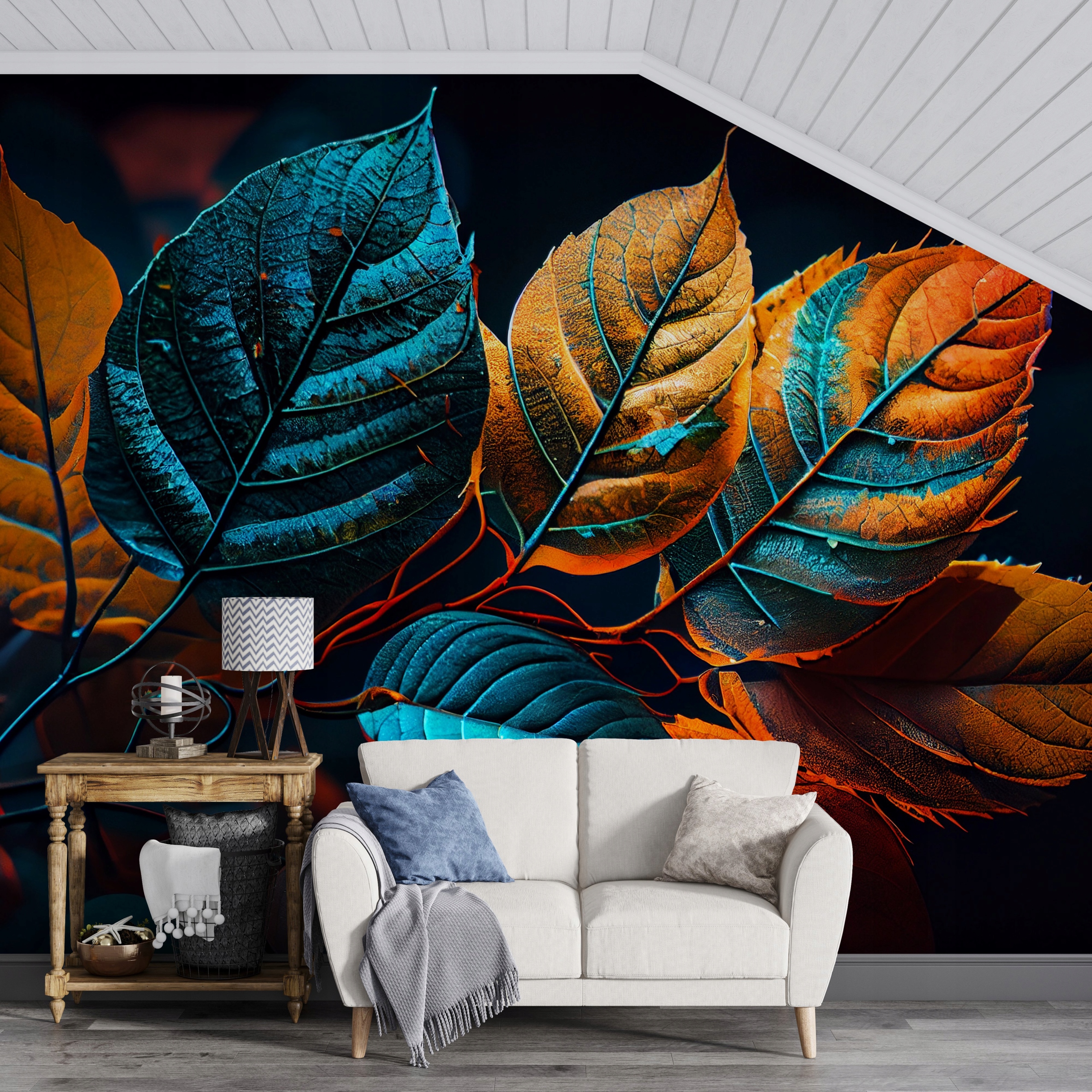 Fototapeta Samoprzylepna Zielony Lisc Z Kroplami Do Sypialni Salonu 250x175