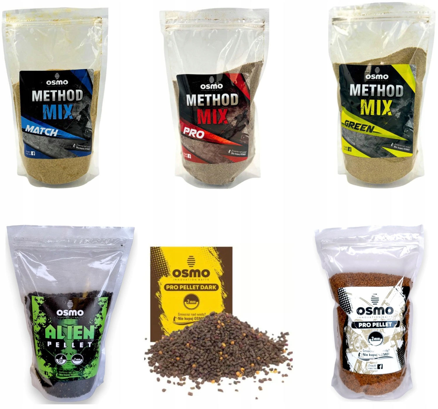 Zestaw Osmo 3x Pellet 3x Method Mix Method Feeder