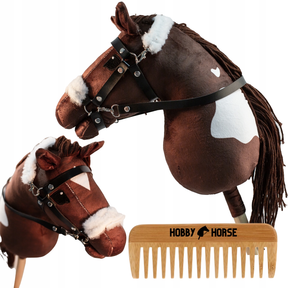 Hobby Horse Kůň Na Tyči A3 Koník Hlava Koně Tyč S Hřívou Hřeben