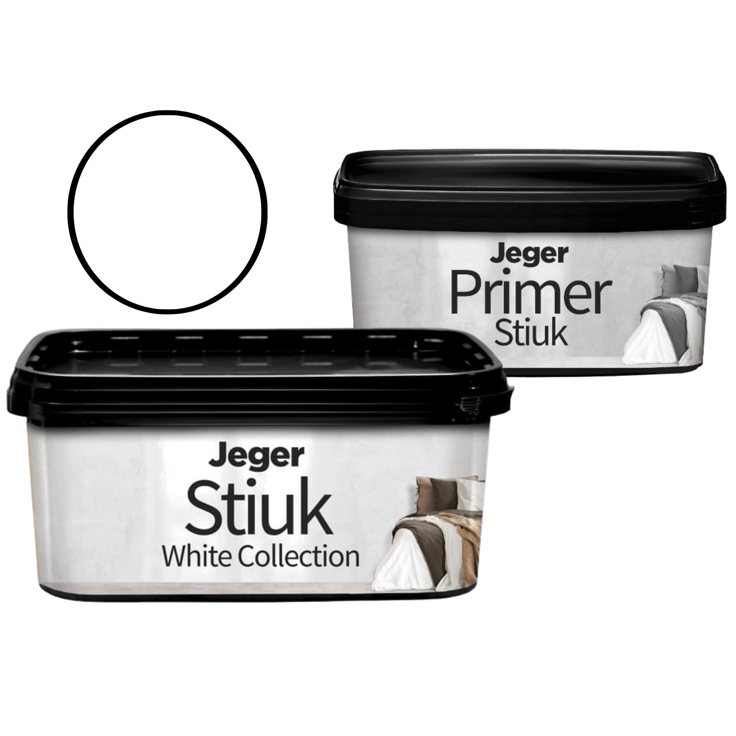 Zestaw Dekoracyjny Efekt Marmuru Stiuk White 2L Primer Stiuk 1L