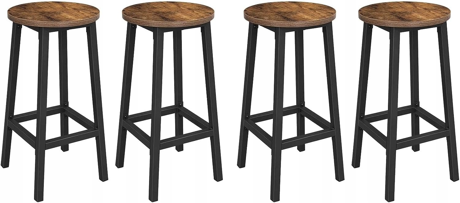 Sada barových stoličiek Vasagle Rodida hnedá