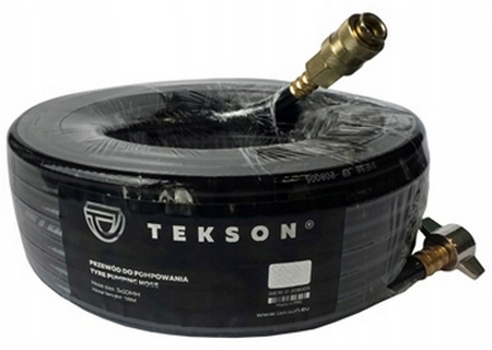 Przewód Wąż Do Pompowania Kół Z Szybkozłączem Elastyczny 18M Tir