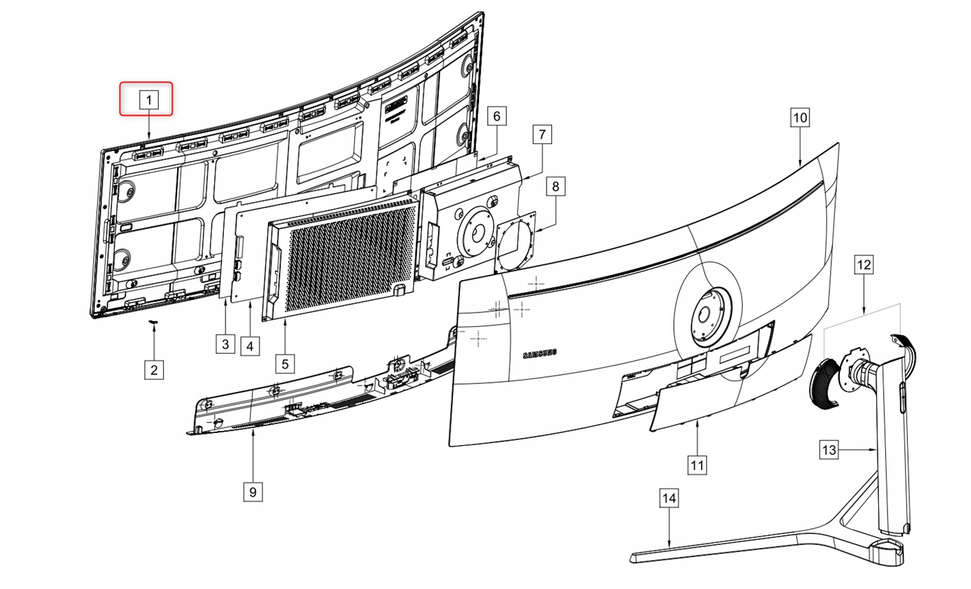 Panel LCD 49'' Samsung BN95-06979A
