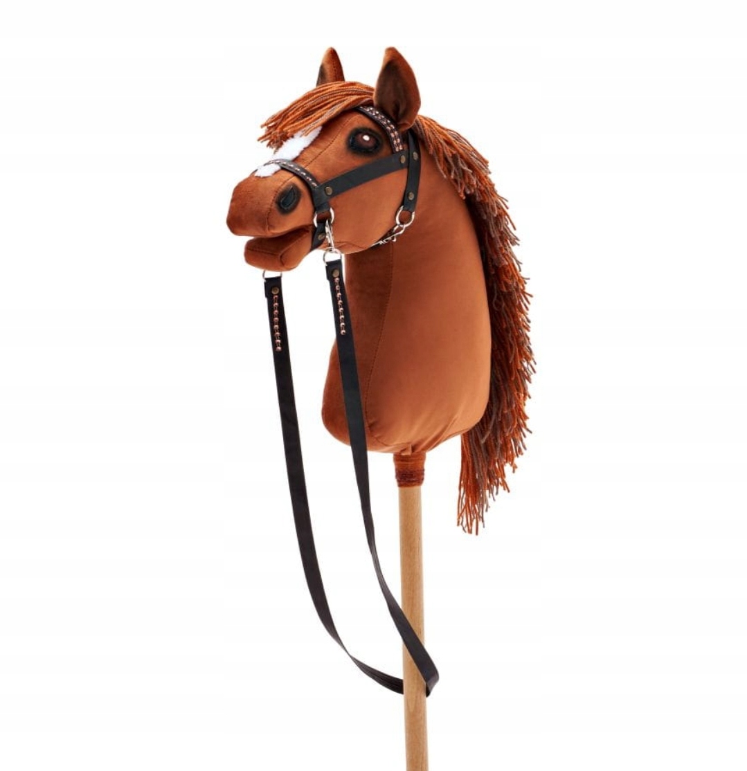 PASJA HOBBY HORSE RUDY ( KASZTAN) - DUŻY (38 CM) - KONIK NA KIJU A3