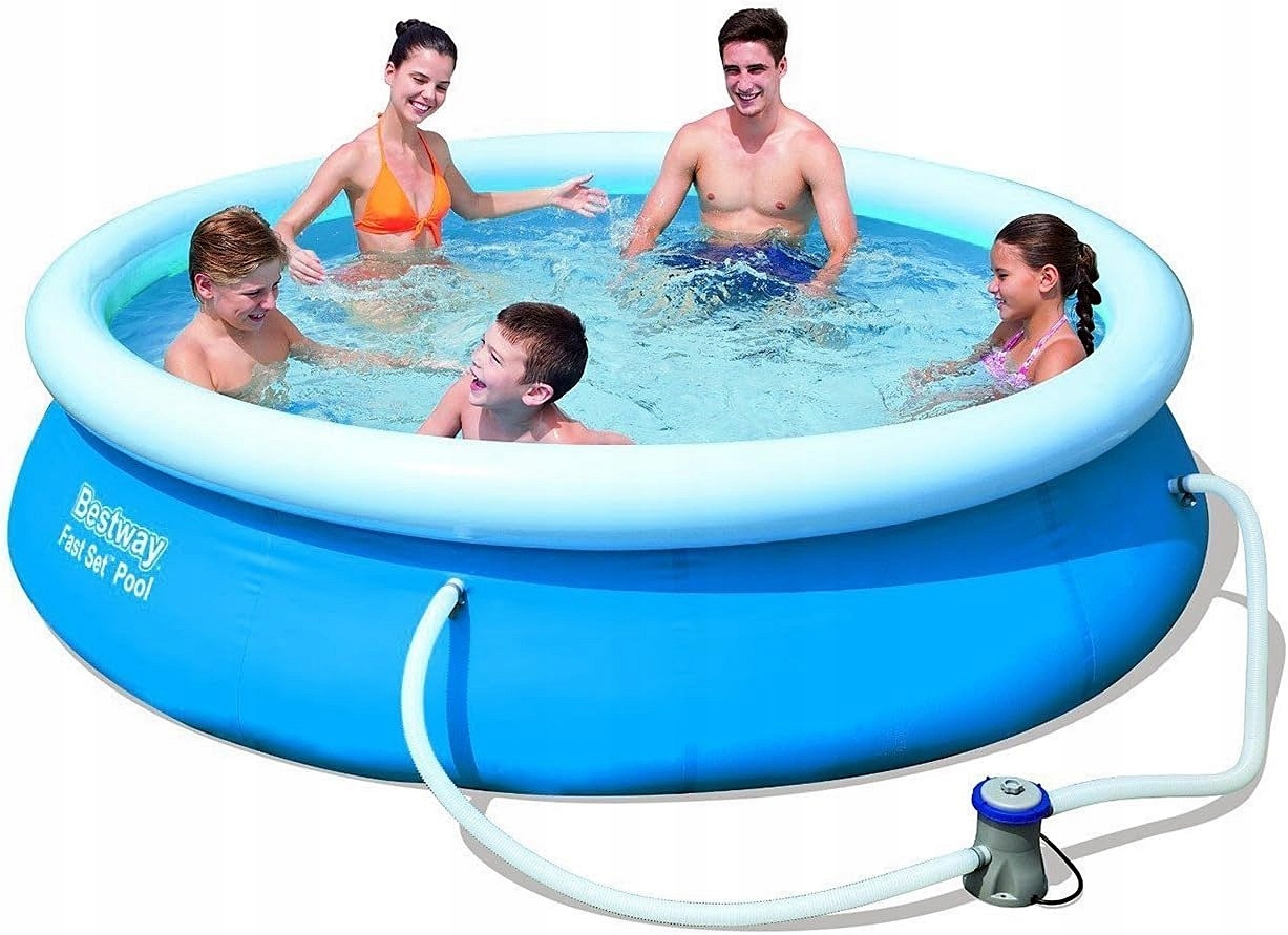Ogrodowy Basen Rozporowy z Pompą i Filtrem 305x76cm 3800L 57270 Bestway