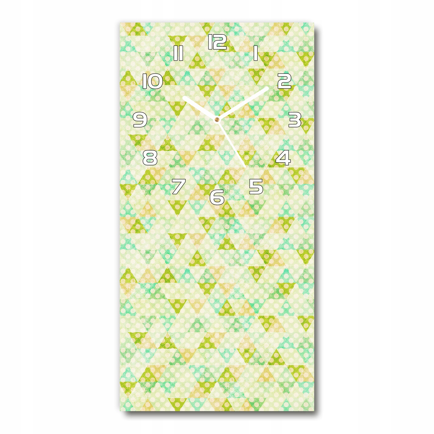 

Zegar ścienny cichy Geometryczne tło 30x60 pionowy